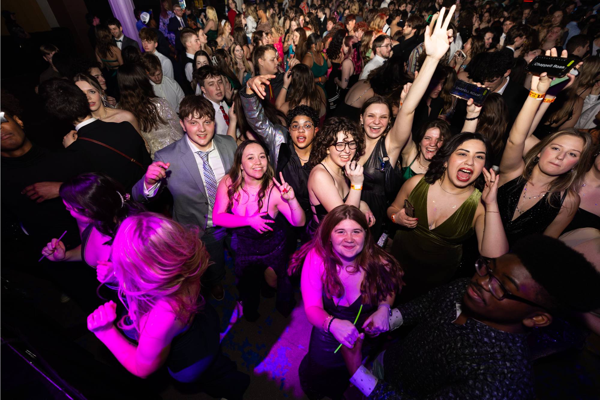 Students dancing at Presidents' Ball